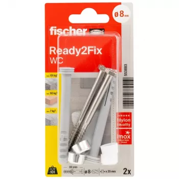 Ensemble de montage Fischer Ready2Fix WC (553883)