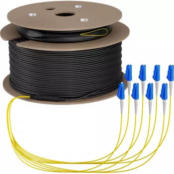 Câble trunk EFB Elektronik U-DQ ZN BH OS2 8E 1x8 LC-LC 80m Dca LSZH - 80 m O8322S80OS2