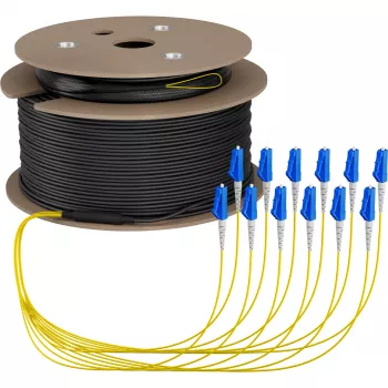 Câble trunk EFB Elektronik U-DQ ZN BH OS2 12E 1x12 LC-LC 90 m Dca LSZH O8342S90OS2