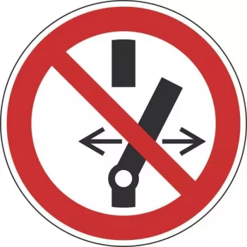 HEIN Industrieschilder Prohibition Sign Do Not Switch ASR/ISO Magnetic Foil Round 100mm (27546)