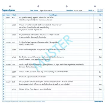 Formulaires BOI événements quotidiens (A+S), A4, 50 feuilles 9206-00328