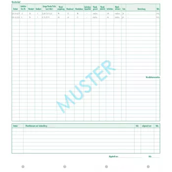 Formulaires de documentation des plaies BOI, 50 feuilles A4 9206-00435N