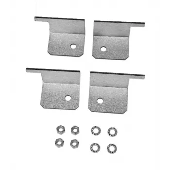 Ensemble d'équerres de stabilisation de cadre EFB Elektronik WGX-WKS01, acier galvanisé, 4 pièces (2x gauche, 2x droite) pour racks 19 pouces