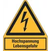 HEIN Industrieschilder 172863 panneau combiné d'avertissement Haute tension Danger de mort, plastique