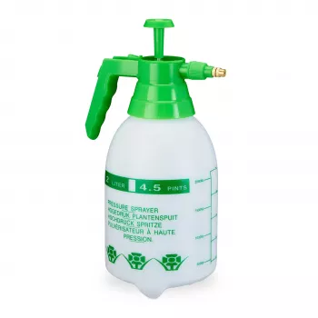 Relaxdays Pulvérisateur à pression, 2 L, blanc/vert (10030042)