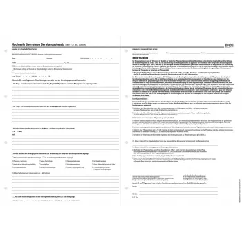 BOI Formulaires attestation de consultation, 50 feuilles, A4, blanc (9206-00313)