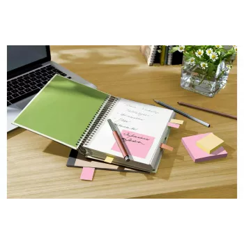 Notes recyclées 3M Post-it 655-1RPT-N, 127 x 76 mm, violettes, 100 feuilles, papier 100 % recyclé