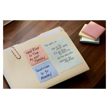 Notes recyclées 3M Post-it 655-1RPT-N, 127 x 76 mm, violettes, 100 feuilles, papier 100 % recyclé