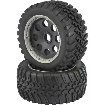 Roues complètes Reely 1:6 Buggy V-Block 6 rayons noir 1 pièce (RE-6478860)