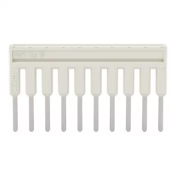 Barrette de pontage isolée WAGO 2000-410, 10 voies, grise