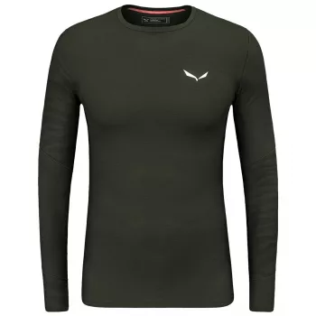 T-shirt à manches longues Salewa Cristallo Warm - Dark Olive