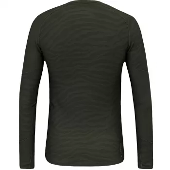 T-shirt à manches longues Salewa Cristallo Warm - Dark Olive
