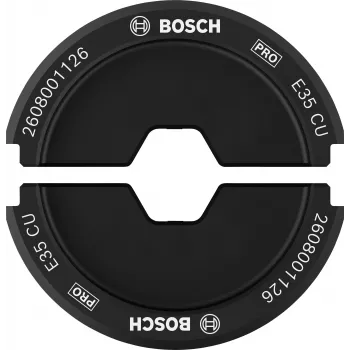 Ensemble de matrices de sertissage Bosch 2608001126 pour cosses tubulaires et connecteurs 35 mm²