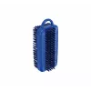 Brosse à ongles Haug Bürsten FC3172, plastique bleu, soies en nylon double face