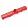 Tête de récurage Haug Bürsten, plastique rouge, 400 mm de large (FC88901)