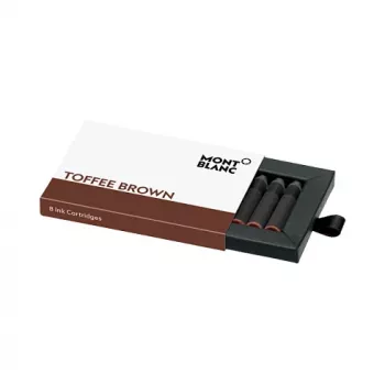 Montblanc Toffee Brown Ink Cartridges for Fountain Pens, 8-Pack (105189)