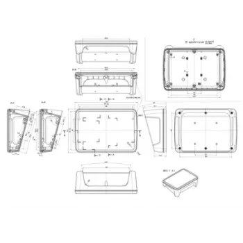 Boîtier d'affichage Bopla BoPad BOP 7.0 P-9016-SET 215 x 150 x 75,7 mm ABS blanc RAL 9016 35107076.HMT1