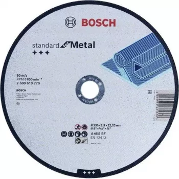 Disque à tronçonner Bosch Standard for Metal 2608619769 180 mm x 3 mm x 22,23 mm, oxyde d'aluminium, 1 pièce