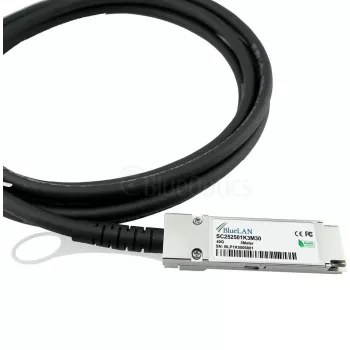 Câble d'attache direct BlueLAN QSFP+, 40GBASE-CR4, Ethernet/InfiniBand QDR, 28 AWG, 5 m, compatible avec H3C LSWM1QSTK5 LSWM1QSTK5-BL