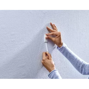 Clous adhésifs tesa 77772 pour papier peint et plâtre, charge 0,5 kg, blanc, 8 pièces