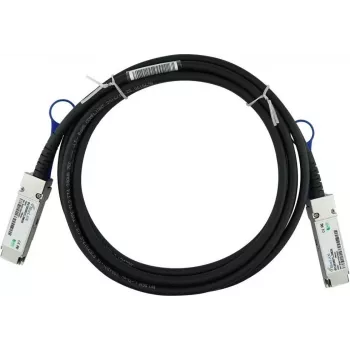 Câble cuivre d'attache direct BlueLAN 100G QSFP28, 1 m, twinax passif, 30AWG, InfiniBand EDR, compatible NVIDIA Mellanox MCP1600-E01BE30-BL