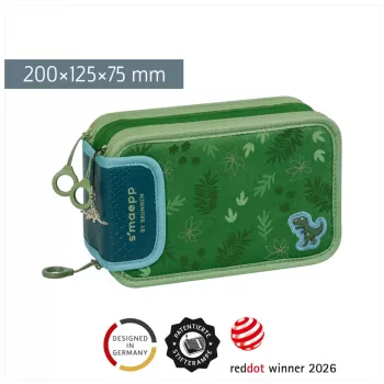 BRUNNEN s'maepp Sweet Dino Jungle Trousse remplie, 33 pièces, vert 104942102
