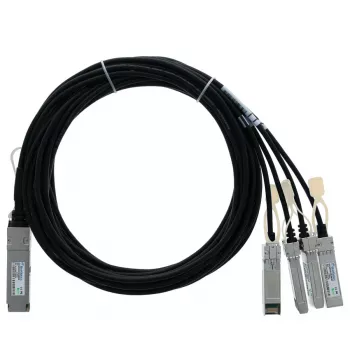 Câble de dérivation directe passif 40G QSFP vers 4x10G SFP+ BlueLAN, 2 m, AWG30, compatible IBM (BN-QS-SP-CBL-2M-IB-BL)