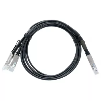 Câble de dérivation directe 400G QSFP-DD vers 4x 100G QSFP56 BlueLAN, 2 m, passif, AWG26, compatible Arista (CAB-D-4Q-400G-2M-BL)
