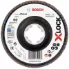 Disque à lamelles Bosch X-LOCK R780 Best for Inox, 125 mm, P60, corindon zirconium, conique, type 29, 2608619804