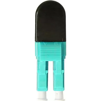 Adaptateur de bouclage fibre multimode duplex BLUELAN BlueOptics OM3 LC/UPC, aqua, férule céramique, -40°C à +85°C BOLBLCOM3