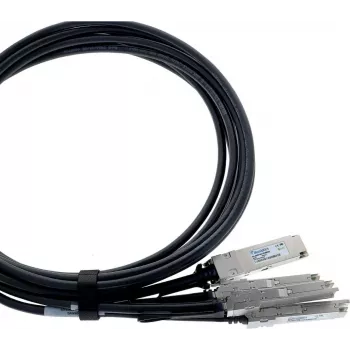 Câble de dérivation DAC BlueLAN MCP7F60-W002R26-BL compatible NVIDIA 400G QSFP-DD vers 4x QSFP56 2 m AWG26
