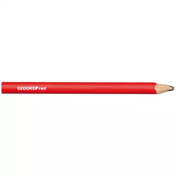 Crayon de charpentier Gedore RED 3301432, ovale, rouge, 175 mm, lot de 12