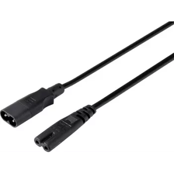 Câble de prolongation électrique Sygonix SY-5043436 noir 2 m (SY-5043436)