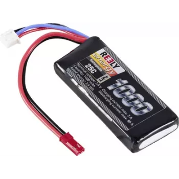 Reely batterie LiPo 7,4 V 1000 mAh 2S 25C Softcase avec connecteur BEC RE-7849758