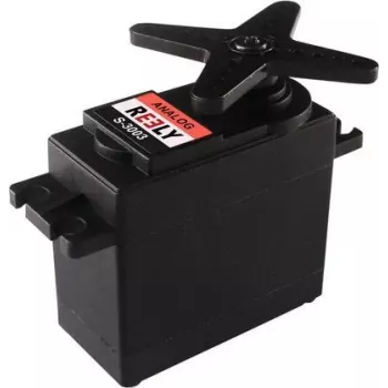 Servo standard Reely analogique à engrenages plastique connecteur JR (RE-6751239)