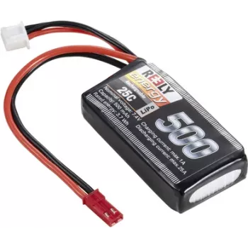 Reely batterie LiPo 7,4 V 500 mAh 2S 25C Softcase avec connecteur BEC RE-7851726