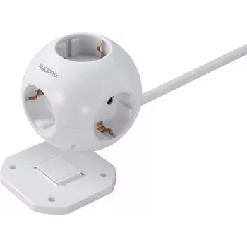 Sygonix SY-4535062 adaptateur de prise Schuko blanc 1 prise