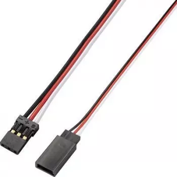 Reely câble de rallonge servo lot de 10 100 cm plat 0,14 mm² JR/Futaba mâle vers femelle (RE-6992157)