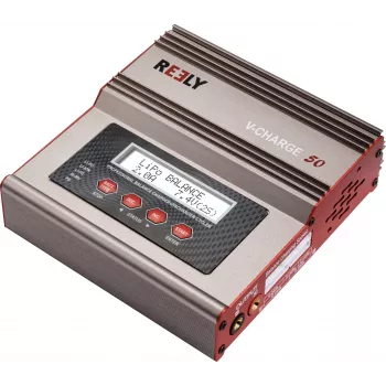 Chargeur multifonction Reely V-Charge 50 50 W AC/DC LiPo NiMH NiCd Pb avec balancer RE-8264340