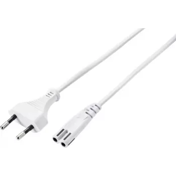Câble d'alimentation Sygonix SY-5044218 blanc 1,8 m Schuko vers Schuko 16 A