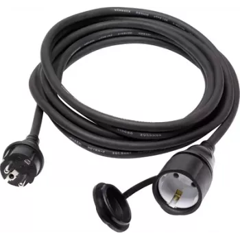 Rallonge électrique Sygonix SY-5044438 16 A noire 3 m