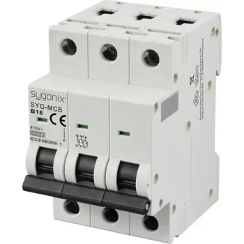 Sygonix SY-6440994 disjoncteur miniature 3 pôles B16 16A 6kA 415V AC