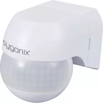 Détecteur de mouvement PIR en saillie Sygonix SY-6733024 360° 180° relais blanc
