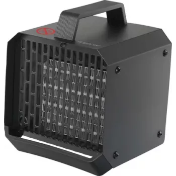 Chauffage soufflant céramique PTC Sygonix SY-6735636 500 W pour pièces jusqu'à 10 m², noir
