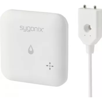 Détecteur de fuite d'eau Wi-Fi Sygonix SY-6735646 avec contrôle par application, capteur interne et externe, alarme 85 dB, alimenté par pile