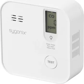 Détecteur de monoxyde de carbone WLAN Sygonix SY-6418204 avec contrôle par application et pile de 5 ans