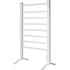 Porte-serviettes Sygonix sur pied et mural avec 2 barres, métal noir mat (SY-6796866)