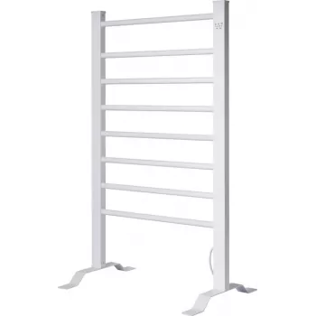 Porte-serviettes Sygonix sur pied et mural avec 2 barres, métal noir mat (SY-6796866)