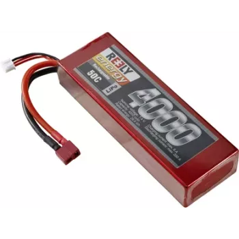 Accumulateur LiPo Reely 7,4 V 4000 mAh 2S 50C boîtier rigide T-Plug (RE-7856793)