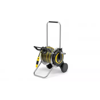 Chariot enrouleur de tuyau Kärcher 2.645-368.0 avec tuyau PrimoFlex 20 m, noir/jaune